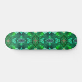 Smaragdgroen magisch mystiek geometrisch patroon persoonlijk skateboard (Horizontaal)