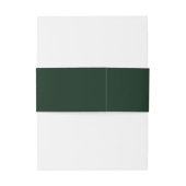 Smaragdgroen Monogram en pijlen Uitnodigingen Wikkel (Achterkant Voorbeeld)