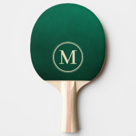Smaragdgroen Monogram Tafeltennisbatje