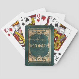 Smaragdgroen & Nepgoud Tarot Hemelse Huwelijk Pokerkaarten