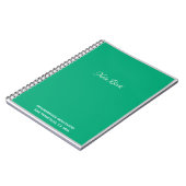 Smaragdgroen Notitieboek (Linkerzijde)