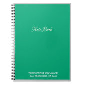 Smaragdgroen Notitieboek (Voorkant)