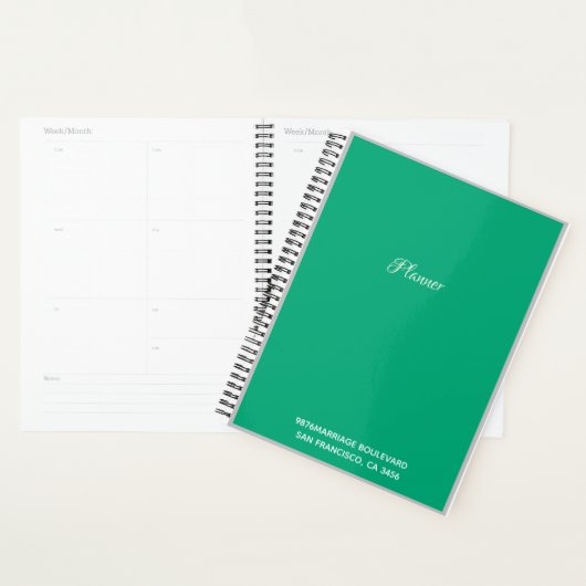 Smaragdgroen Planner (Display)