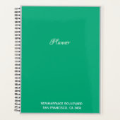 Smaragdgroen Planner (Voorkant)
