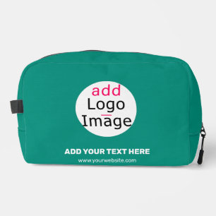 Smaragdgroen Professioneel Bedrijfs Chic Douane Toilettasje