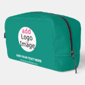 Smaragdgroen Professioneel Bedrijfs Chic Douane Toilettasje (Rechterhoek)