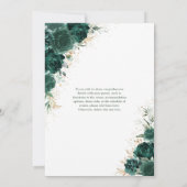 Smaragdgroen Quinceañera Mis Quince 15 Anos Kaart (Achterkant)