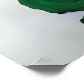 Smaragdgroen Roos 19 tafel bruiloft zitgrafiek Poster (Hoek)