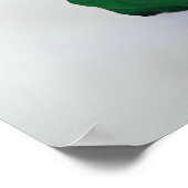 Smaragdgroen Roos Elegant 17 tafel zitschema Poster (Hoek)