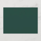 Smaragdgroen Script Trouw Save the Date Briefkaart (Achterkant)