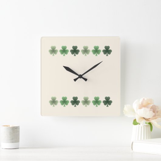 smaragdgroen vierkante klok (Huis)