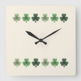 smaragdgroen vierkante klok