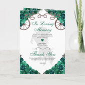 Smaragdgroen Western Charro Quinceañera Programma (Achterkant)