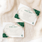 Smaragdgroen Zilver Quinceanera Tiara RSVP Informatiekaartje