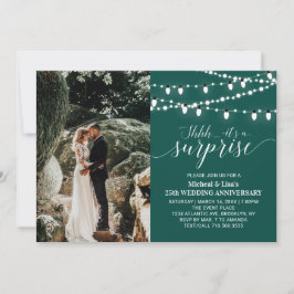 Smaragdgroene 20e Foto Huwelijksjubileum Kaart