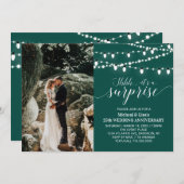 Smaragdgroene 20e Foto Huwelijksjubileum Kaart (Voorkant / Achterkant)