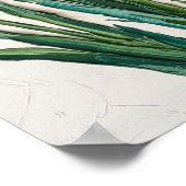 Smaragdgroene Abstracte Canvas Kunst Poster (Hoek)