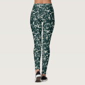 Smaragdgroene Abstracte Leggings (Achterkant)
