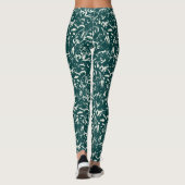 Smaragdgroene Abstracte Leggings (Achterkant)