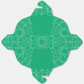 Smaragdgroene Abstracte Lijn Kunst Favor Doos – Aa Bedankdoosjes (Ongevouwen)