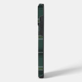 Smaragdgroene Academische Plaid iPhone Hoesje (Linkerkant)