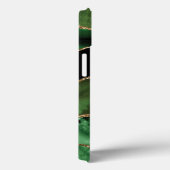 Smaragdgroene agaat goud zwart marmersteen Case-Mate iPhone case (Achterkant / Rechts)