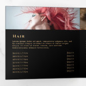 Smaragdgroene Agaat Trifold Brochure Drieluik Kaart (Binnenzijde eerst)