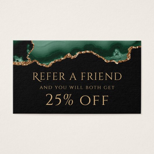 smaragdgroene agaat Verwijzing Kaart (Voorkant)