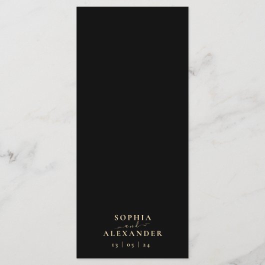 Smaragdgroene agaat zwart menu (Achterkant)