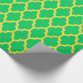Smaragdgroene Ananas Gele Marokkaanse #4 Cadeaupapier (Hoek)
