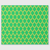 Smaragdgroene Ananas Gele Marokkaanse #4 Cadeaupapier (Vlak)