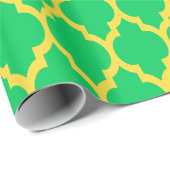 Smaragdgroene Ananas Gele Marokkaanse #4 Cadeaupapier (Rol Hoek)