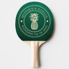 Smaragdgroene Ananas Trouwnamen Tafeltennisbatje