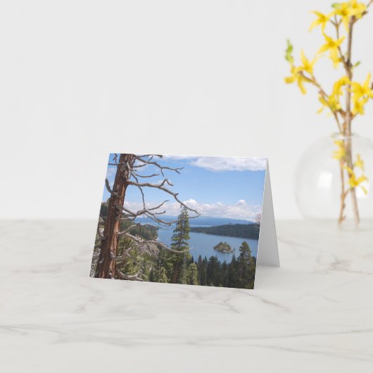 Smaragdgroene Baai, Meer Tahoe Kaart (Gele Bloem)