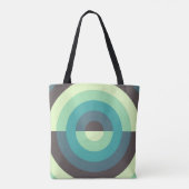 Smaragdgroene baan tote bag (Achterkant)