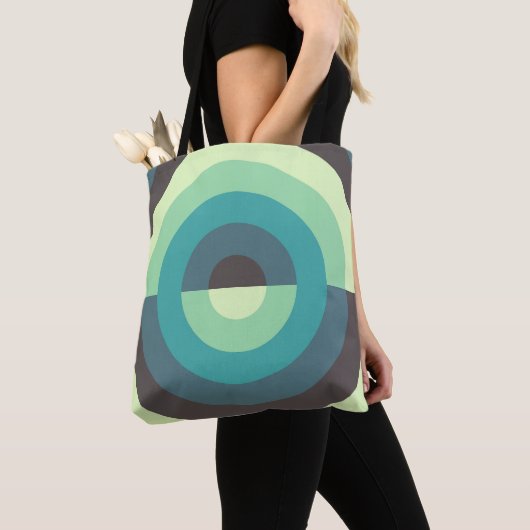 Smaragdgroene baan tote bag (Dichtbij)