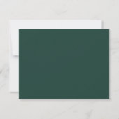 Smaragdgroene Begrafenis Herdenking Bedankkaart (Achterkant)