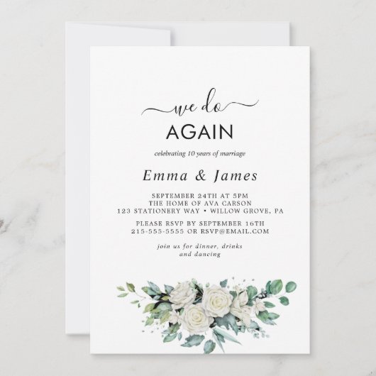 Smaragdgroene begroeiing "We doen het opnieuw" her Kaart (Voorkant)