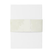 Smaragdgroene beige bloemen bruiloft uitnodigingen wikkel (Achterkant Voorbeeld)