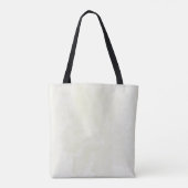 smaragdgroene beige bloemen tote bag (Achterkant)