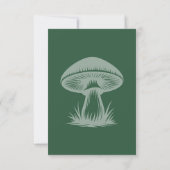 Smaragdgroene Betoverde Bos Bruiloft RSVP Kaartje (Achterkant)
