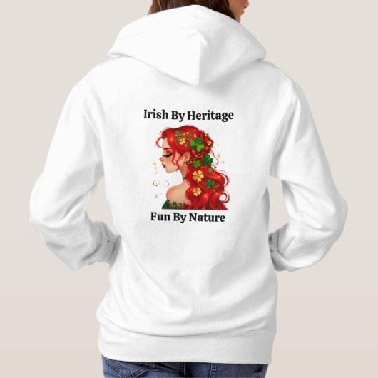 Smaragdgroene betovering: St. Patty's Day  Hoodie (Achterkant)