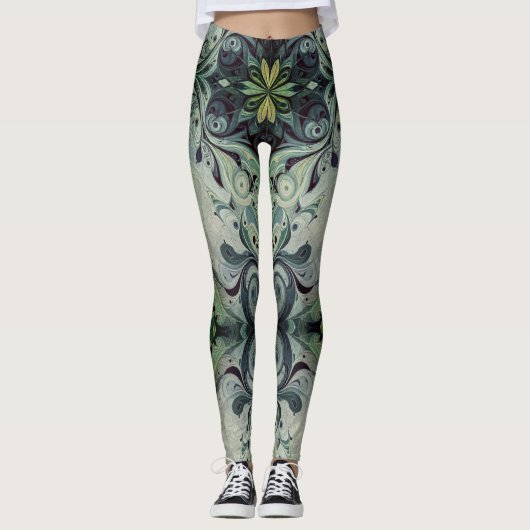 Smaragdgroene Bewegingsleggings Leggings (Voorkant)