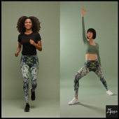 Smaragdgroene Bewegingsleggings Leggings