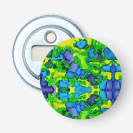 Smaragdgroene Bliss Button Flesopener