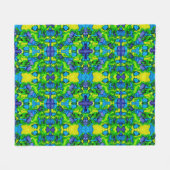 Smaragdgroene Bliss Fleece Deken (Voorkant (Horizontaal))
