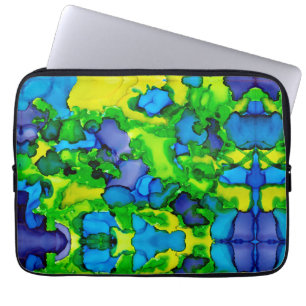 Smaragdgroene Bliss Laptop Sleeve