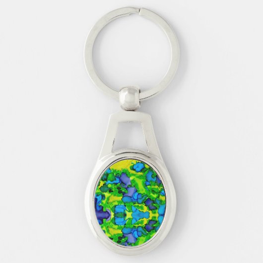 Smaragdgroene Bliss Sleutelhanger (Voorkant)