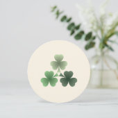 Smaragdgroene Bloei op maat Feestdagenkaart (Staand voorkant)