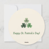 Smaragdgroene Bloei op maat Feestdagenkaart (Achterkant)